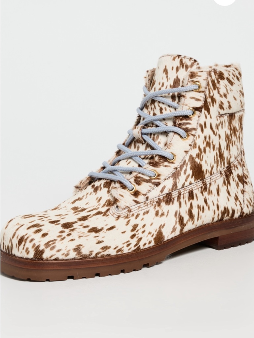 Women's Farm Rio Trekking Boots, Cow Print Lace-Up Ankle Boots, NIB, Various - Picture 3 of 10